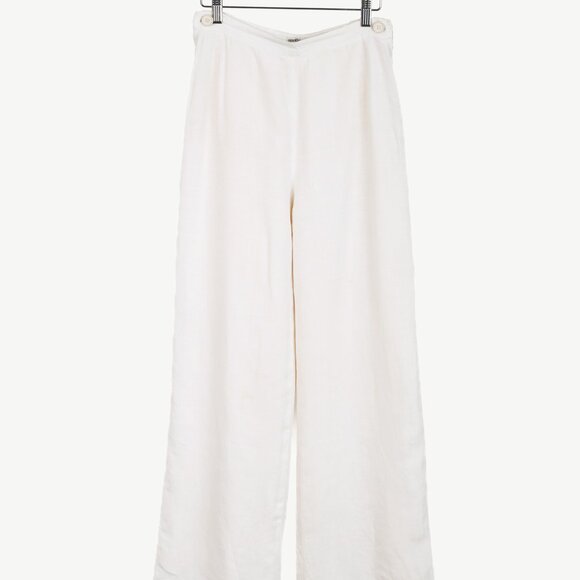 Hermes Vintage White Linen Sailor-Inspired Pant - Picture 1 of 10